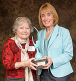 Ann Winterling with Gov. Hassan