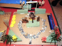 3-D garden model by student