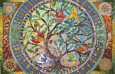 Fichter mosaic made by 2014 AIE Conference participants