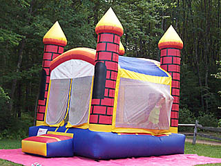 bouncy house at the picnic