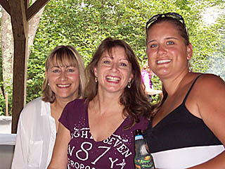 three women at the picnic