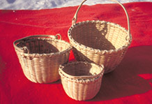 three ash baskets