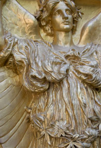 sculpture close up before conservation