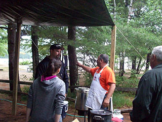 Chef Jeff Bonan giving direction.