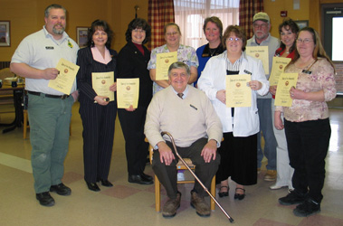 Staff members receiving Longevity Awards