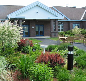 Inner Courtyard at the New Hampshire Veterans Home